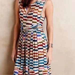 Maeve Anthropologie Womens Mini Jersey A Line Dress Multicolor Size Extra Small
